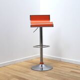 Pair of bar stools, industrial