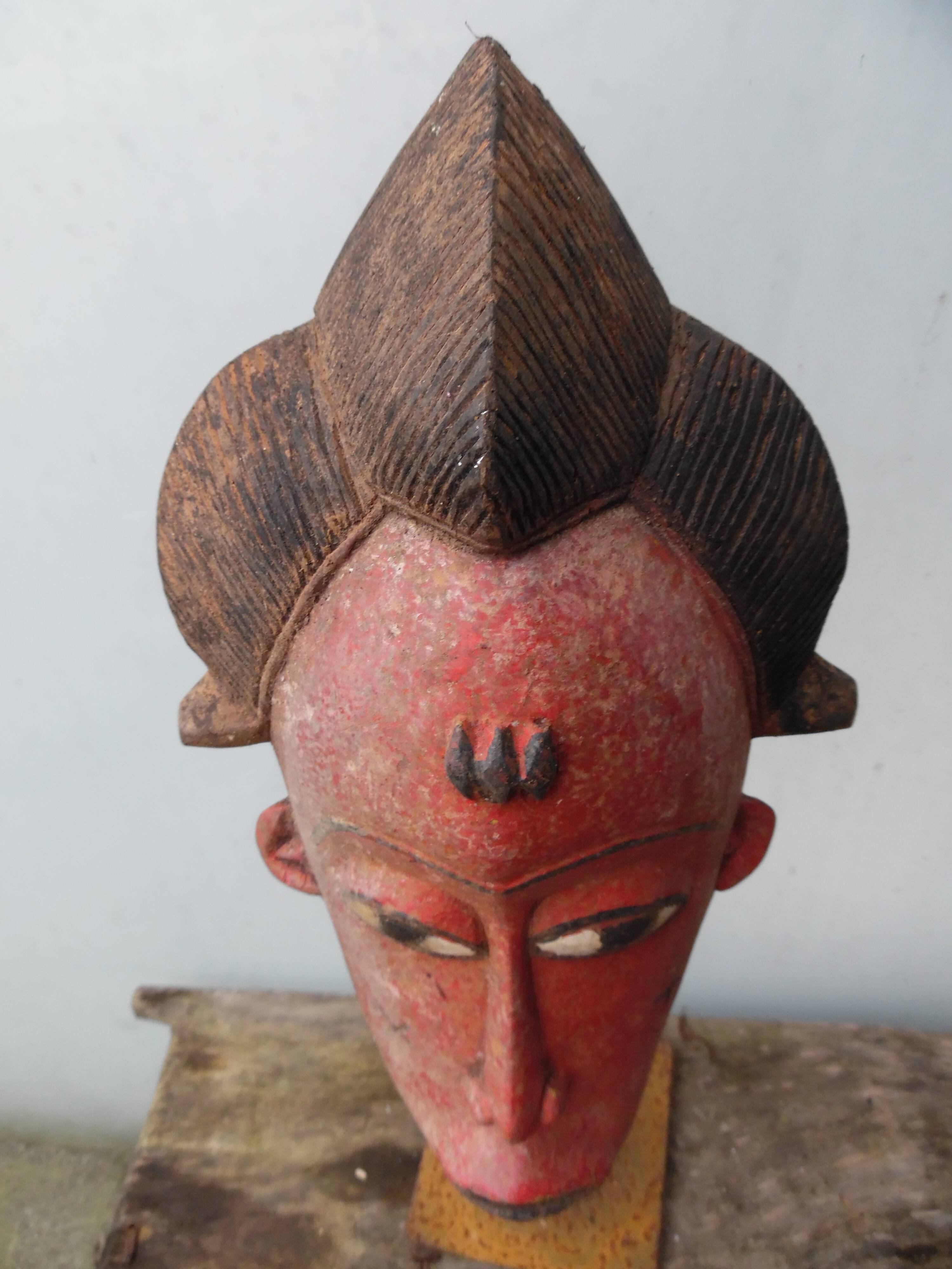 Art Africain Arts Premiers Tribal - Superbe Masque Baoulé ou Baule