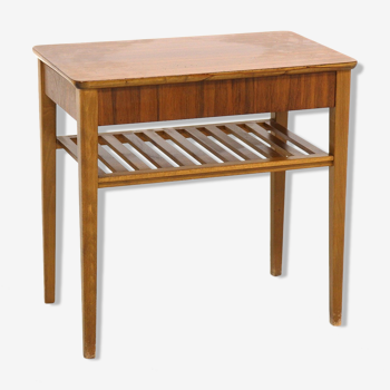 Table de chevet en teck, suède, 1960