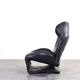 Wink Leather Chair by Toshiyuki Kita for Cassina, 1980s.