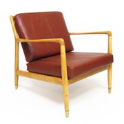 1950s Danish "USA 143" Lounge Chair by Folke Ohlsson for P Jeppesens