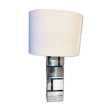 Modernist cubist Building table lamp by Curtis Jere