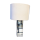 Modernist cubist Building table lamp by Curtis Jere