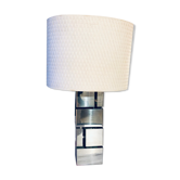 Modernist cubist Building table lamp by Curtis Jere