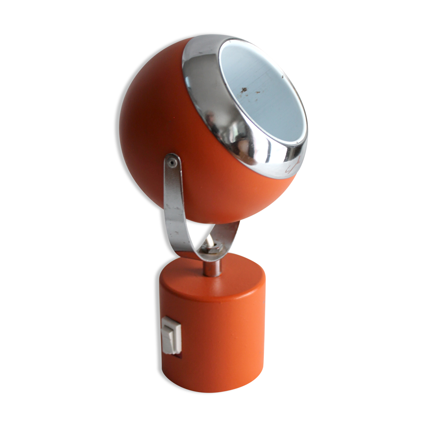 Lamp ball 70 orange metal