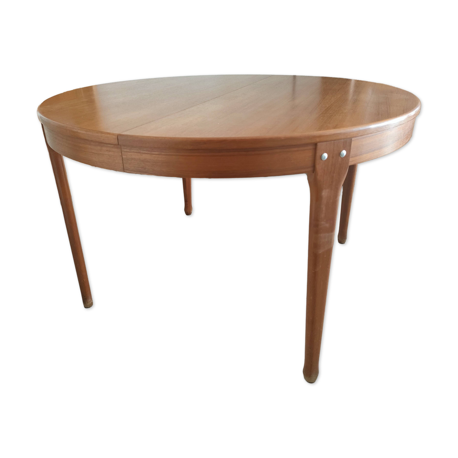 Scandinavian dining table, signed Meubles TV Paris, 1960.