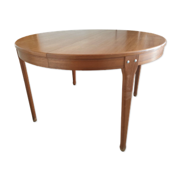 Scandinavian dining table, signed Meubles TV Paris, 1960.