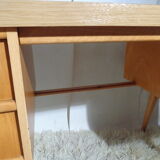 Vintage desk Ekawerk compass feet 50s