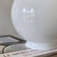 Globe ancien verre opaline blanc diamètre 15 cm pour lampe applique lustre