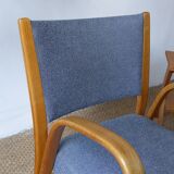 Vintage Steiner bow-wood armchair