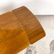 Extendable art deco dining table walnut veneer