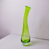 Vase sommerso vert XL par seguso, italie, 1970