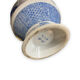 Pair of Asian vases in white and blue porcelain