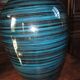 Blue ceramic lamp base