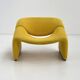 Fauteuil Jaune F598 Groovy de Pierre Paulin pour Artifort, 1970