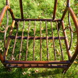 Armchair bamboo and rattan of the 1980