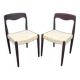 Pair of Scandinavian teak chairs