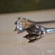 SFAM silver metal sugar tongs lion pasta model