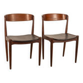 Paire de chaises en teck vintage années 50 conçues par hovmand olsen