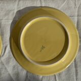 Set of 6 modern yellow dessert plates D19
