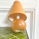 Wooden ball lamp
