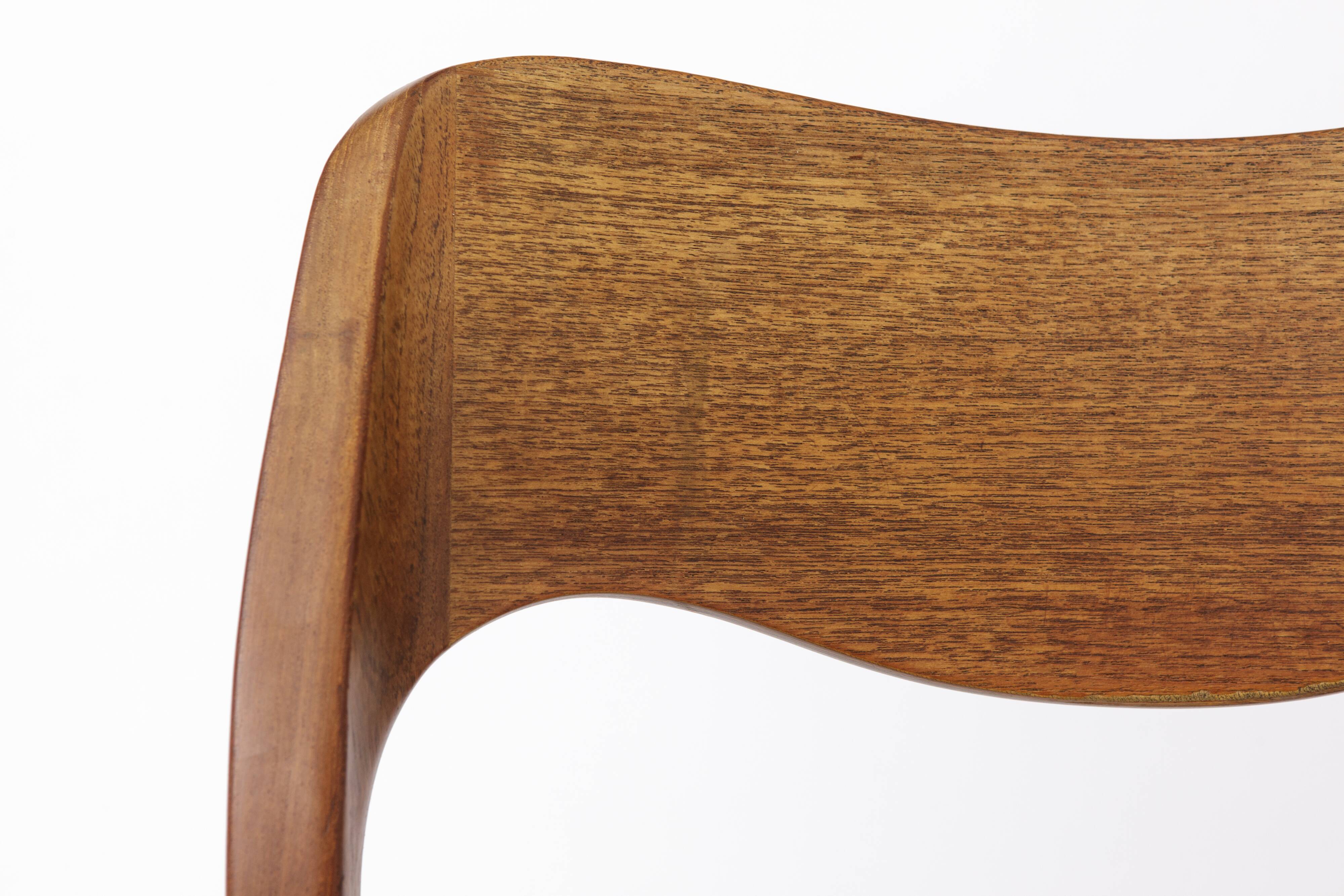 1 of 2 Niels Moller Chairs Model 71 1950s Vintage Teak - Repaired