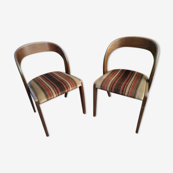 Paire de chaises "gondole" Baumann