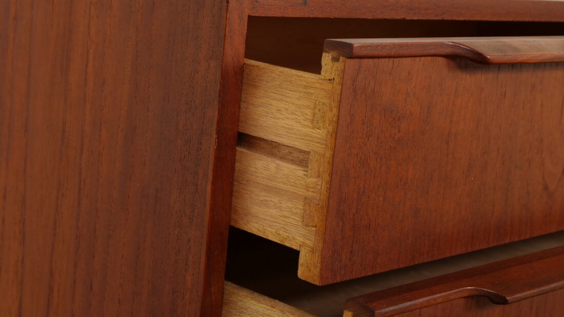 Vintage Danish chest of drawers | Teak | 6 drawers | 100 cm