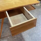 Vintage oak compass desk