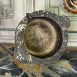 Large grey marble mortar Saint Anne, 19th century