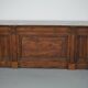 Antique Shop Counter / Kitchen Island in Dutch Pine and Marble, 19th Century