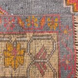 Tapis oriental turc rouge et bleu, 144 x 245 cm