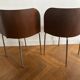 Set of table and 4 teak chairs, Fusion model by Sandra Kragnert for IKEA, Sweden, 1970s: