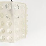 Vintage rotaflex octagonal diamond pendant light