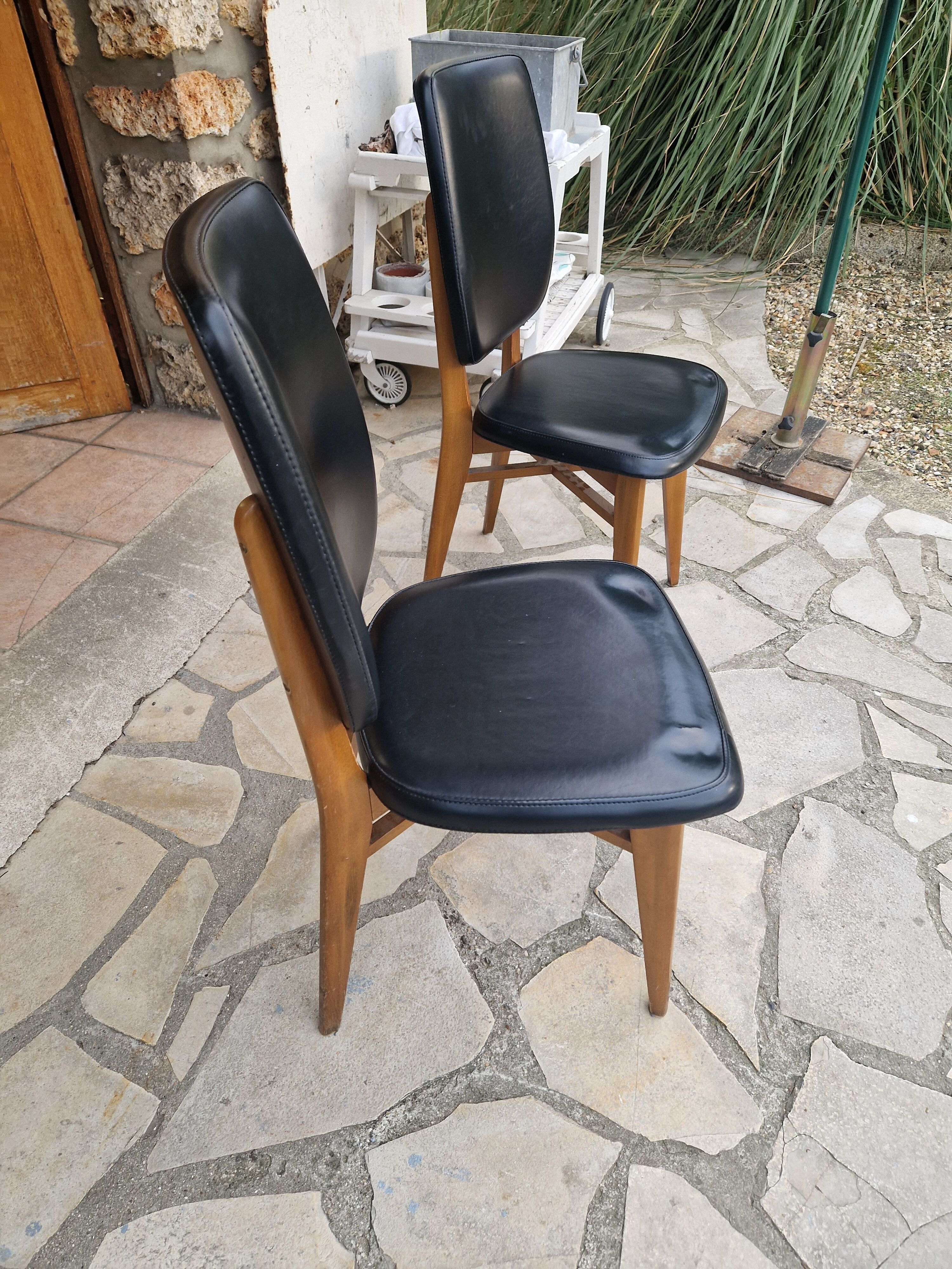 Paire de chaises scandinaves