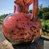 Glass paste vase with gold inclusion Daum 1930