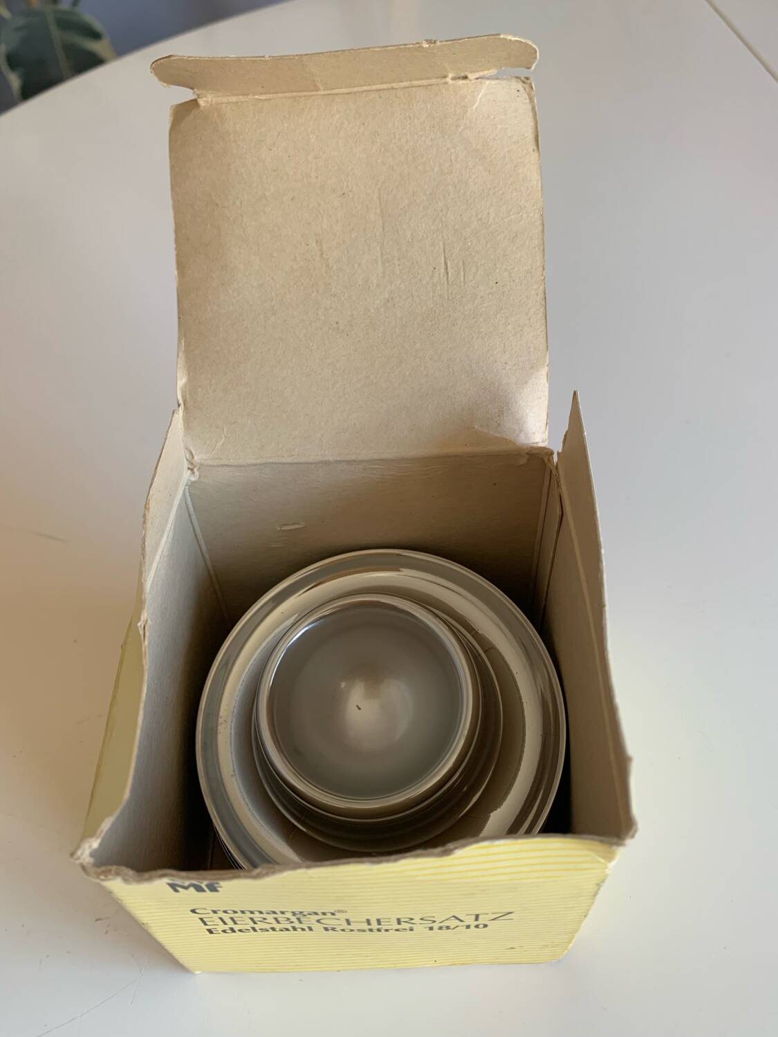 Vintage chrome egg cups