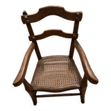 Children's armchair in canework
