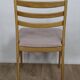 Vintage teak chair with pink top 1960 denmark