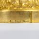 Eugène Bazart Paris. Gilded bronze hot water bottle lamp. Circa 1880.
