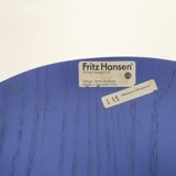 Arne Jacobsen for Fritz Hansen ultramarine (L15) wooden "Ant" chair, Denmar