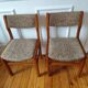 Paire de chaise vintage en bois label NF