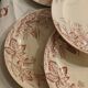 10 antique ironstone dinner plates