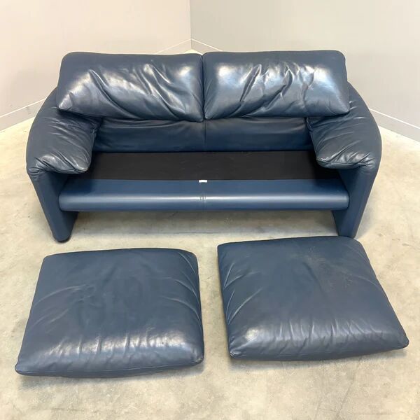 Canapé en cuir Cassina Maralunga, années 1980