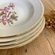 4 Boch La Louvière Belgium soup plates