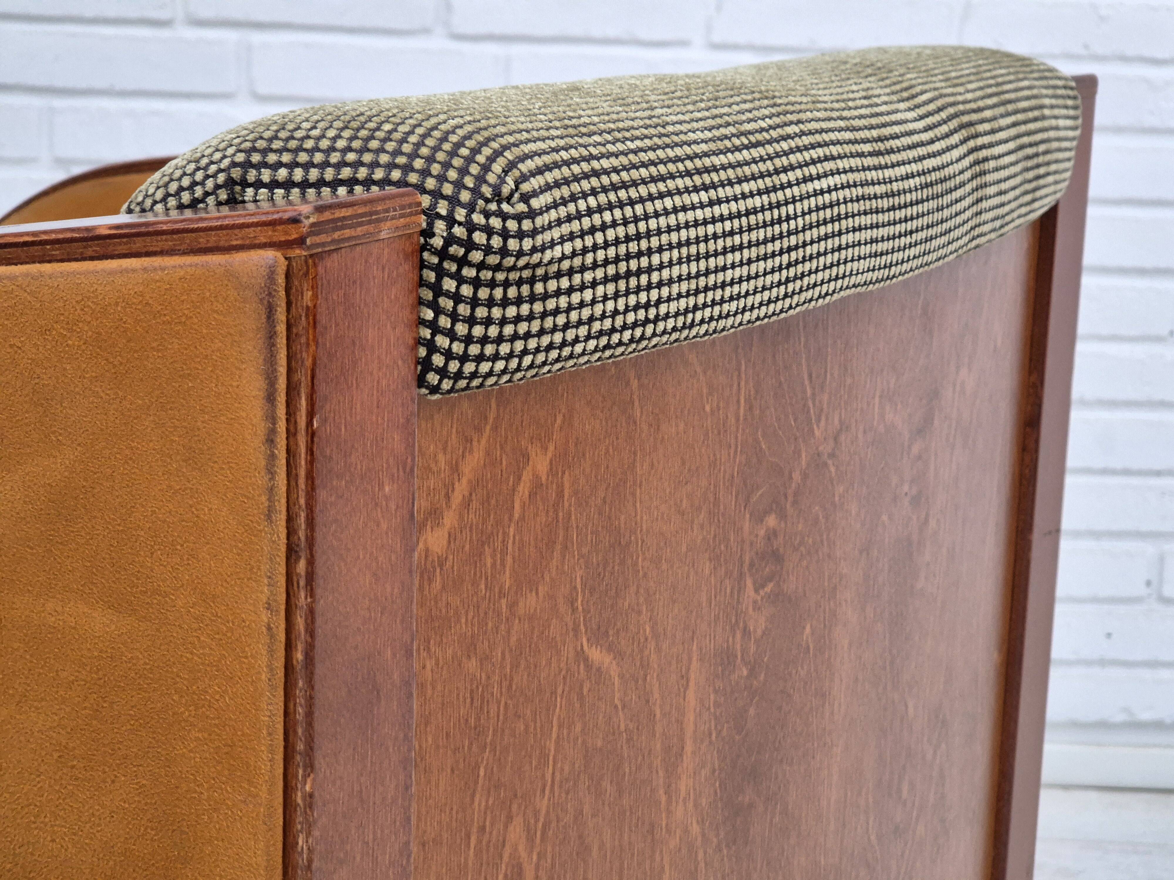 Années 1970, chaise longue scandinave, très bon état d'origine, style art déco.