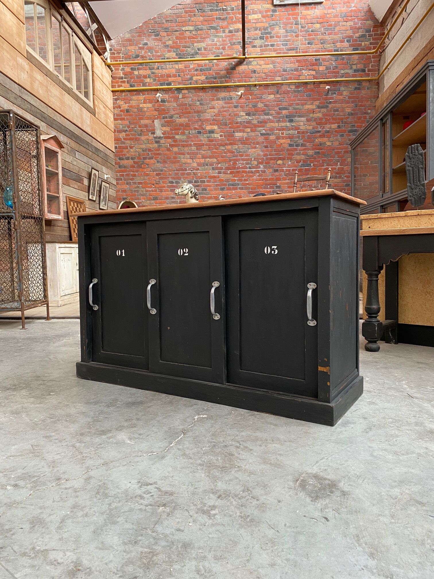 Old patinated craft furniture