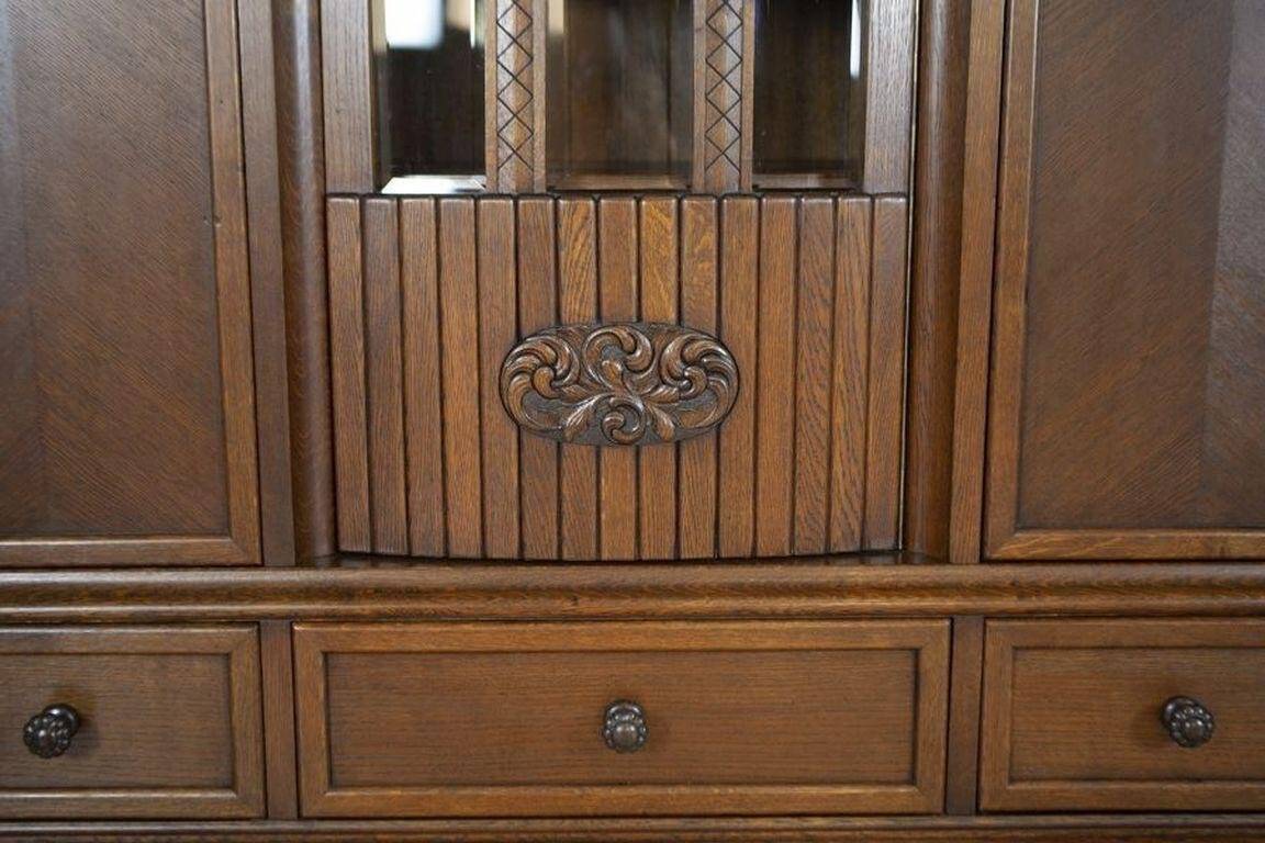 Oak Bookcase in Brown, 1930s