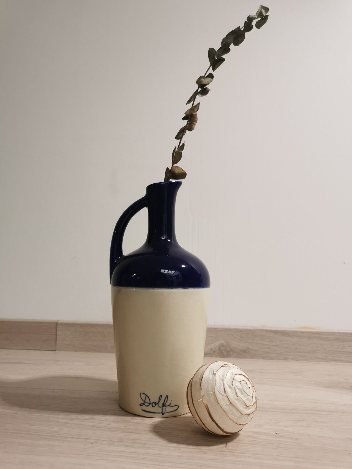 Antique ceramic bottle Dolfi Vintage