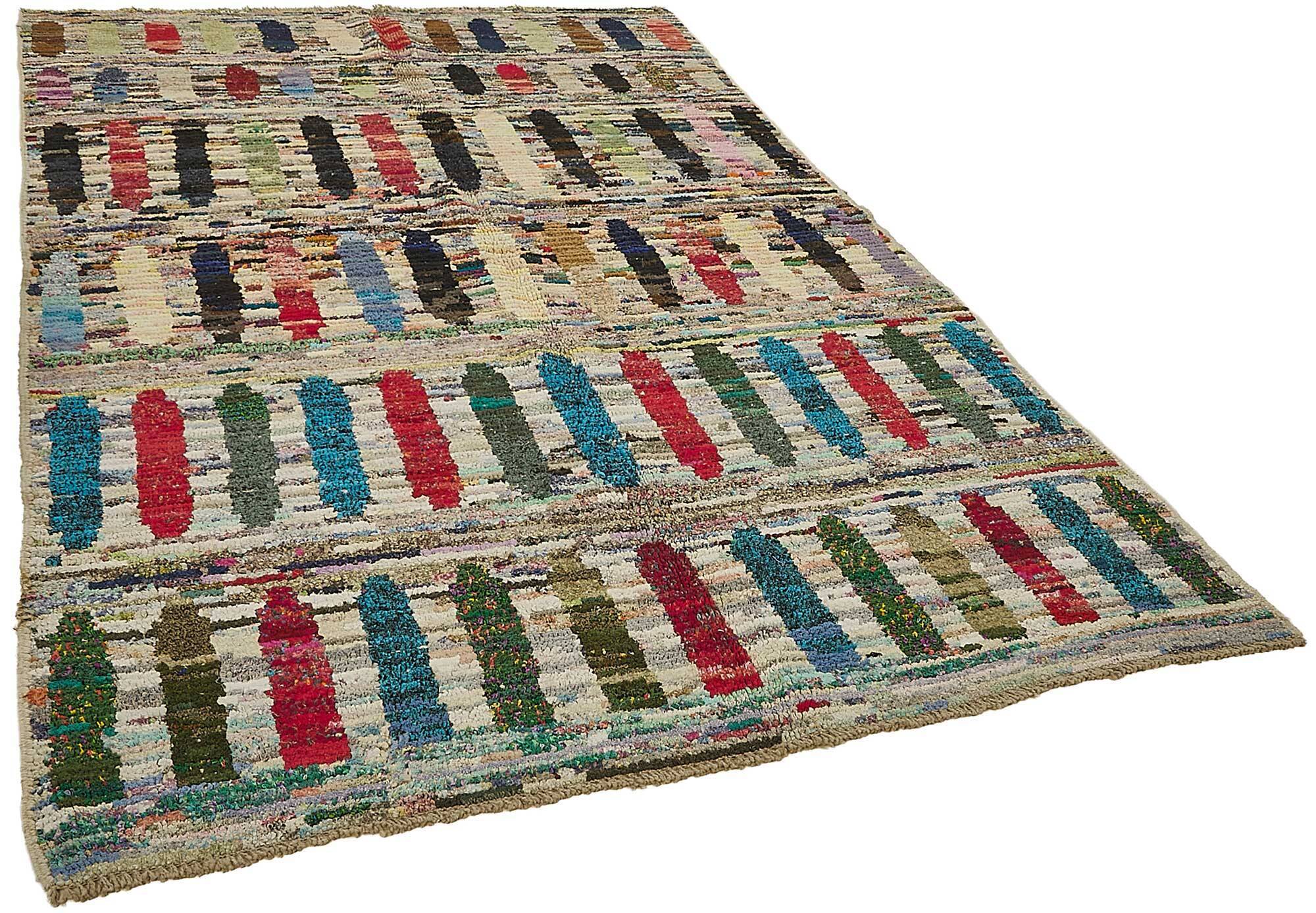 Handwoven Turkish Recycled Boho Rug 176 cm x 275 cm